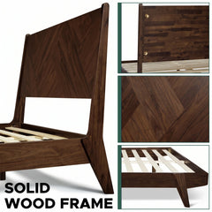 Estructura de cama de madera maciza Gazelle-17