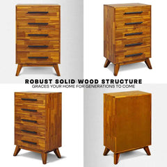Cómoda de madera maciza Linea-5