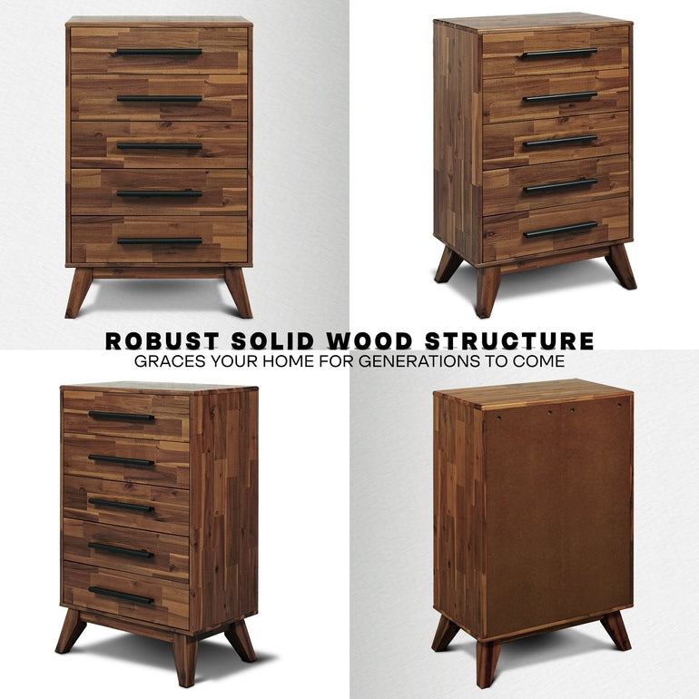 Cómoda de madera maciza Linea-17