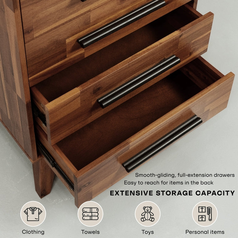 Cómoda de madera maciza Linea-22