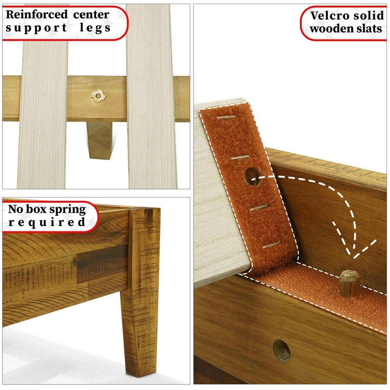 Sierra Deluxe Solid Wood Bed Frame-21