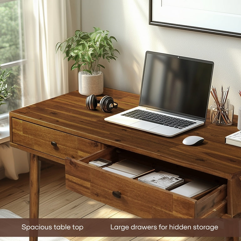 Lagom 48 Inches Solid Wood Desk-12