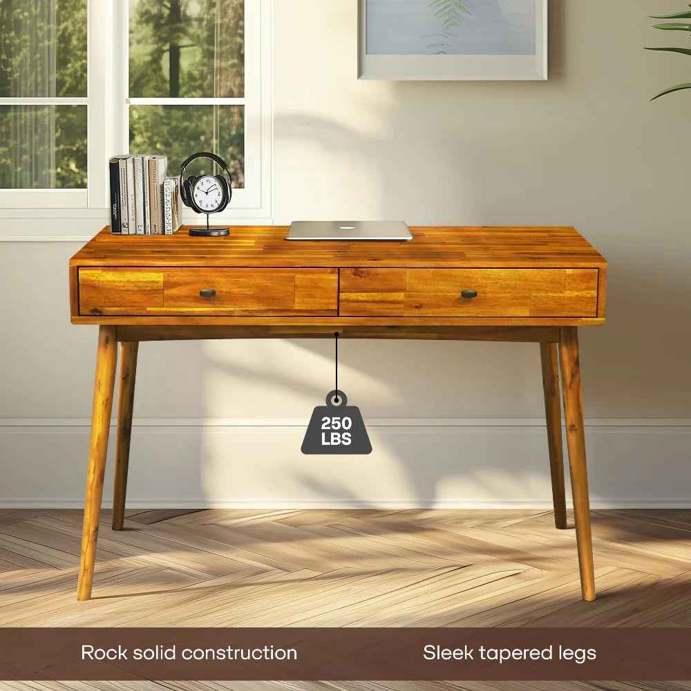 Lagom 48 Inches Solid Wood Desk-5