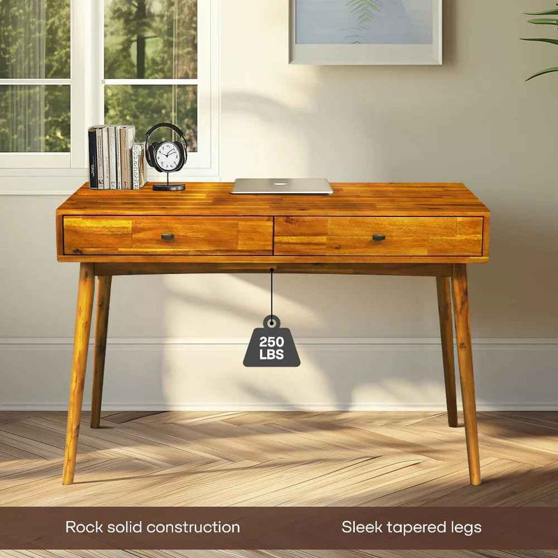 Lagom 48 Inches Solid Wood Desk-5