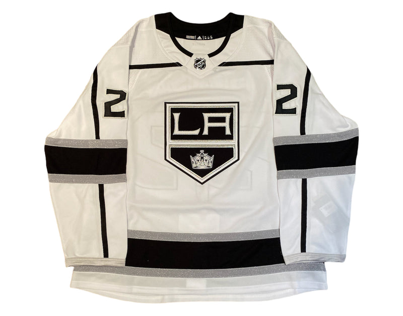 Jersey Adidas blanco de visitante de Los Angeles Kings autografiado por Kevin Fiala-3