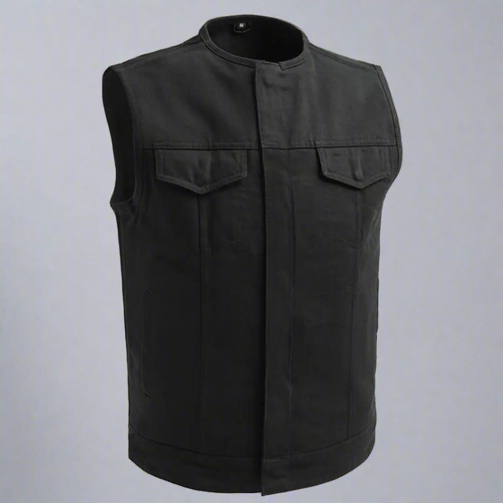 First MFG Co. Men's Motorcycle Twill Vest-4