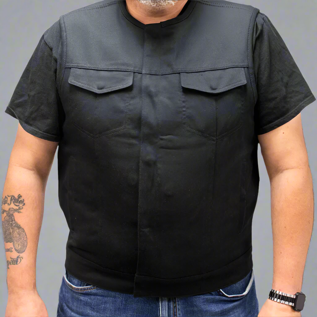 First MFG Co. Men's Motorcycle Twill Vest-7