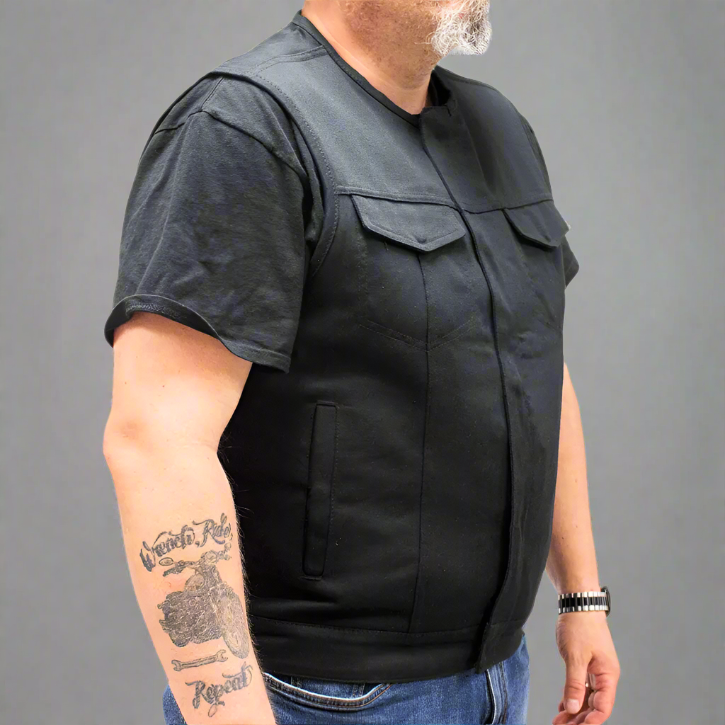 First MFG Co. Men's Motorcycle Twill Vest-9