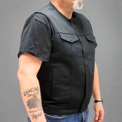 First MFG Co. Men's Motorcycle Twill Vest-9