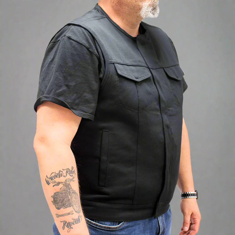First MFG Co. Men's Motorcycle Twill Vest-9