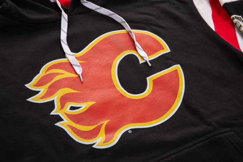 Calgary Flames Varsity Retro Style Hoodie-4