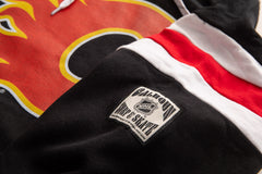 Calgary Flames Varsity Retro Style Hoodie-5