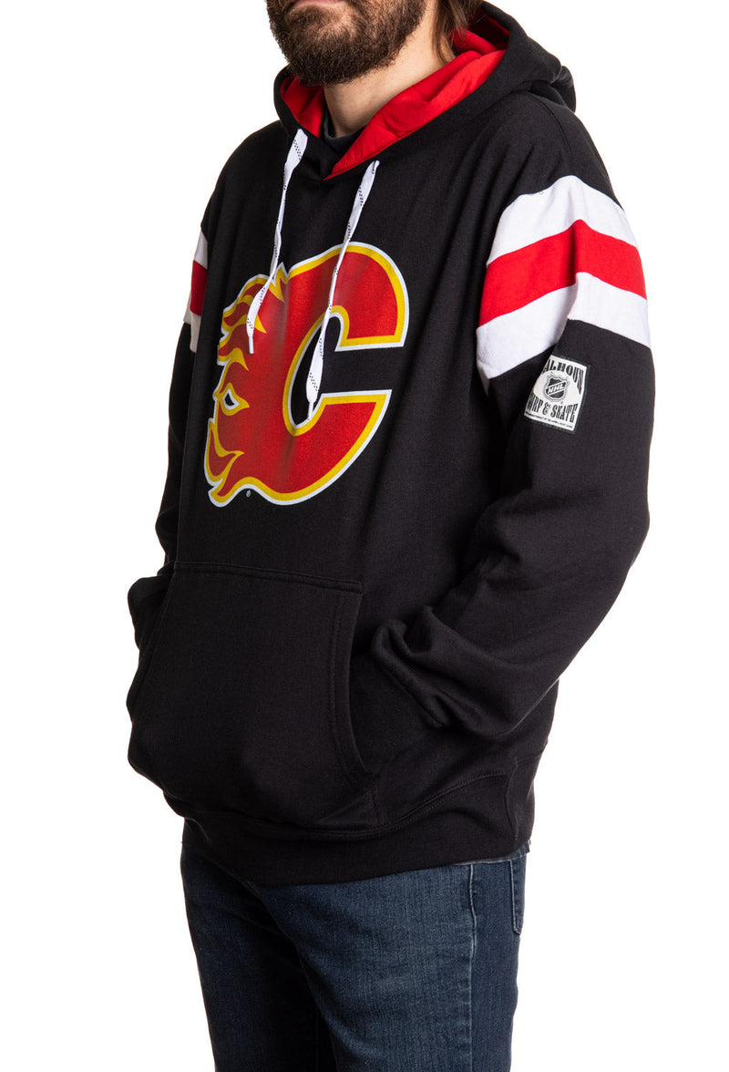 Calgary Flames Varsity Retro Style Hoodie-2
