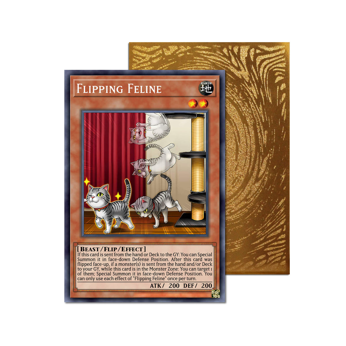 Flipping Feline Metal Orica Card-1