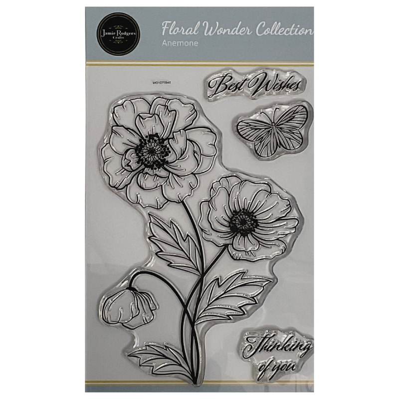 Jamie Rodgers Crafts - Anemone A6 Clear Stamp Set-1