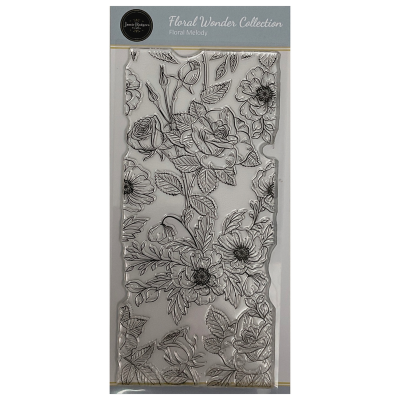 Jamie Rodgers Crafts - Floral Melody DL Clear Stamp Set-1