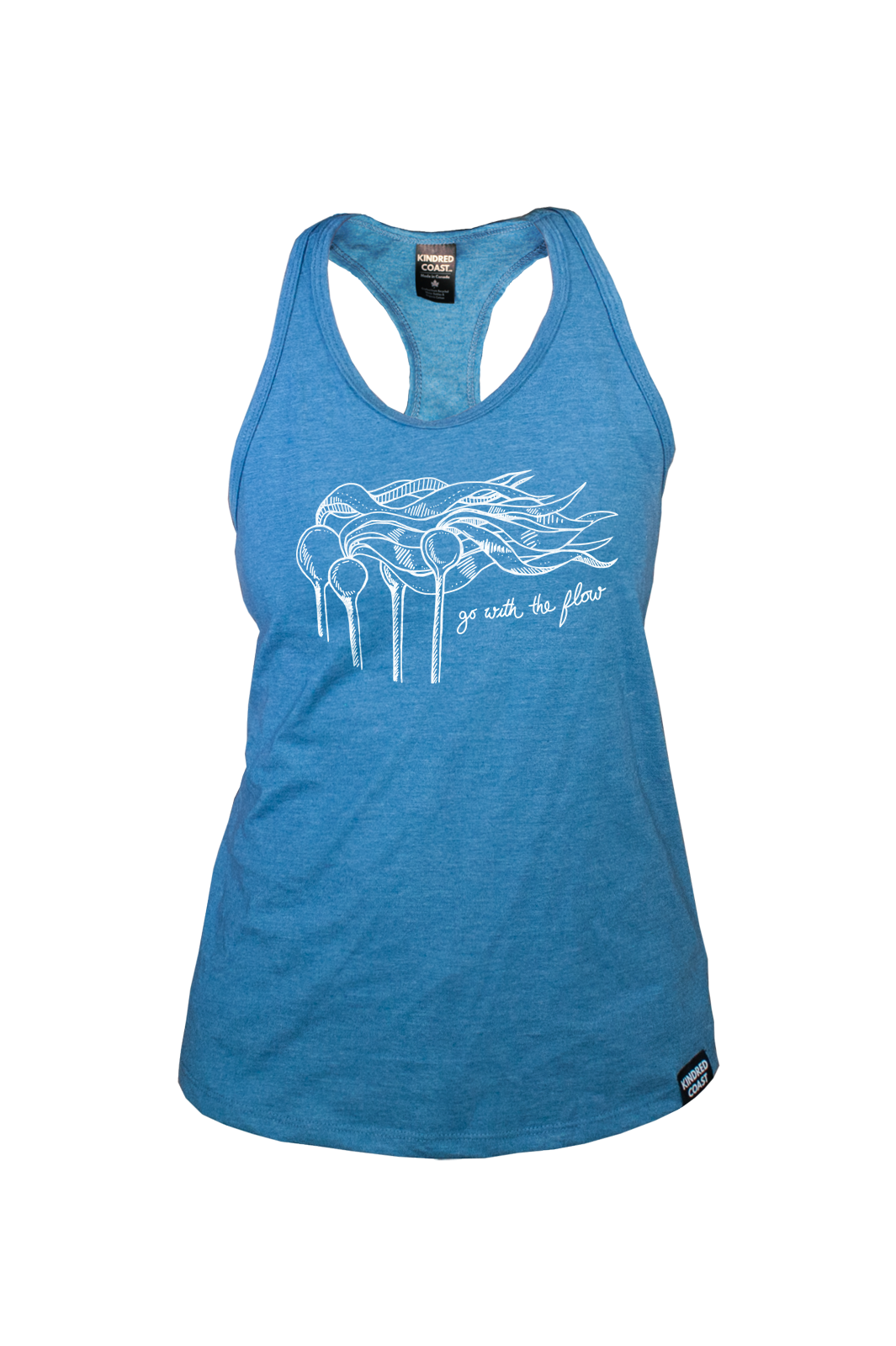 KELP FOREST - Women's Racerback Eco Tank Top - Teal-2