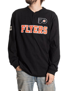 Philadelphia Flyers Long Sleeve Henley-1