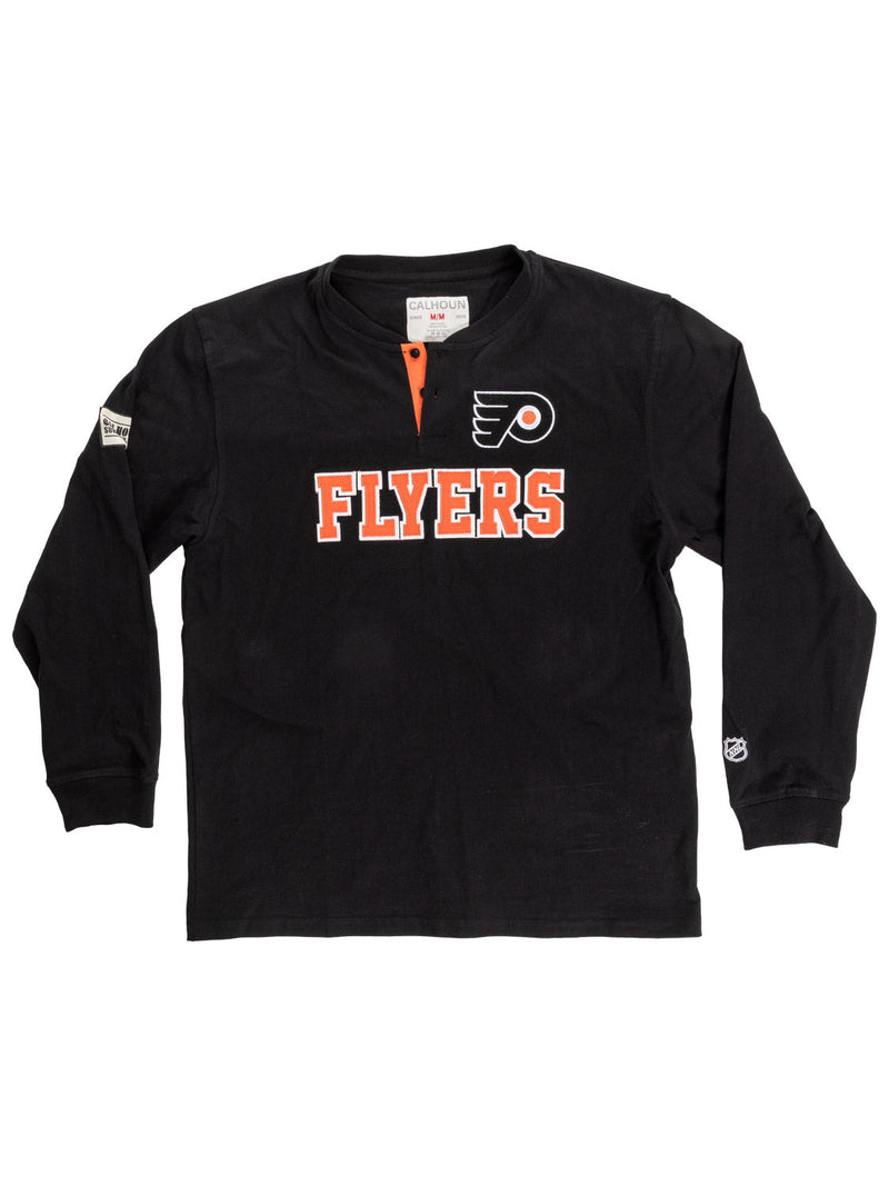 Philadelphia Flyers Long Sleeve Henley-4