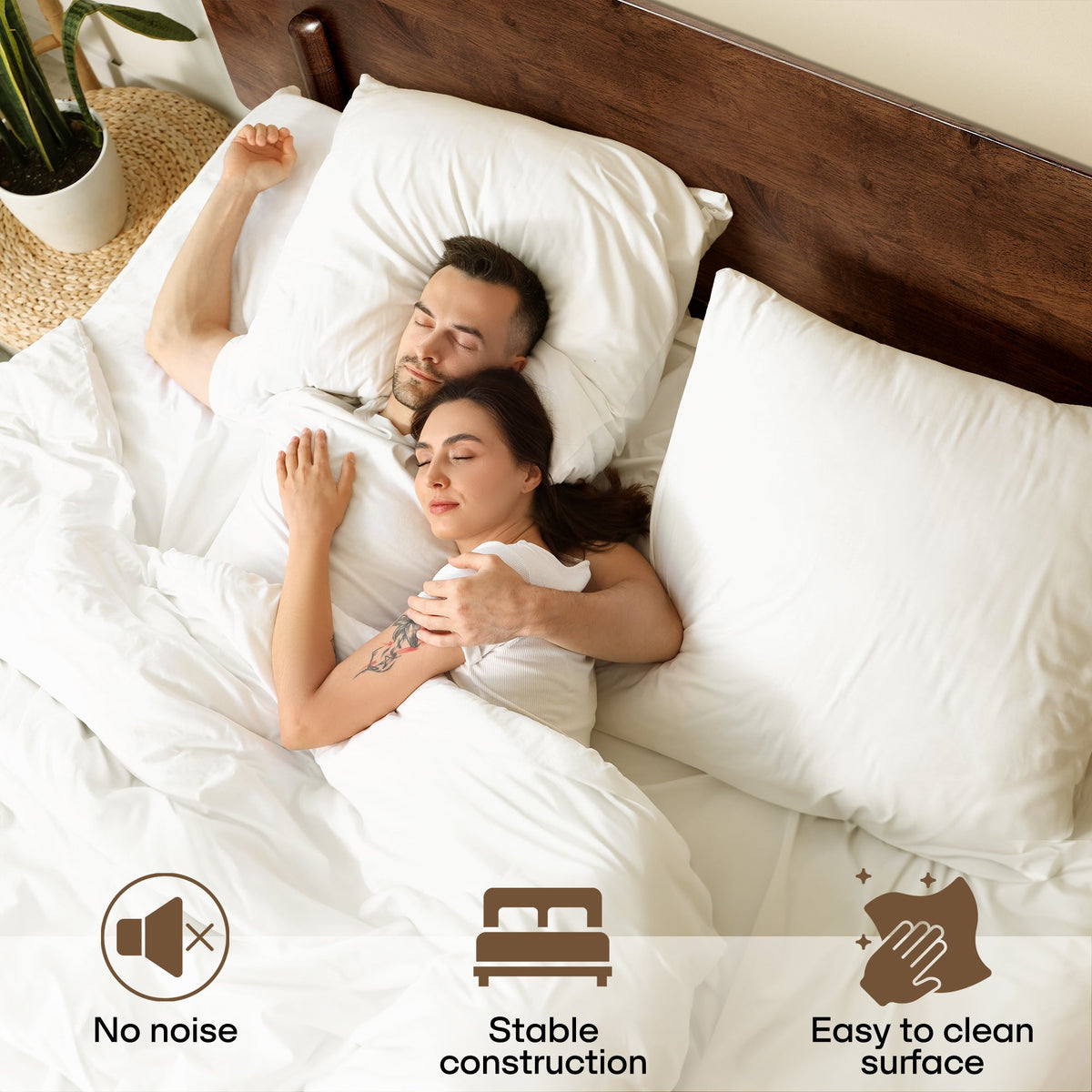 Frida Solid Wood Bed Frame-23