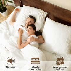 Frida Solid Wood Bed Frame-23
