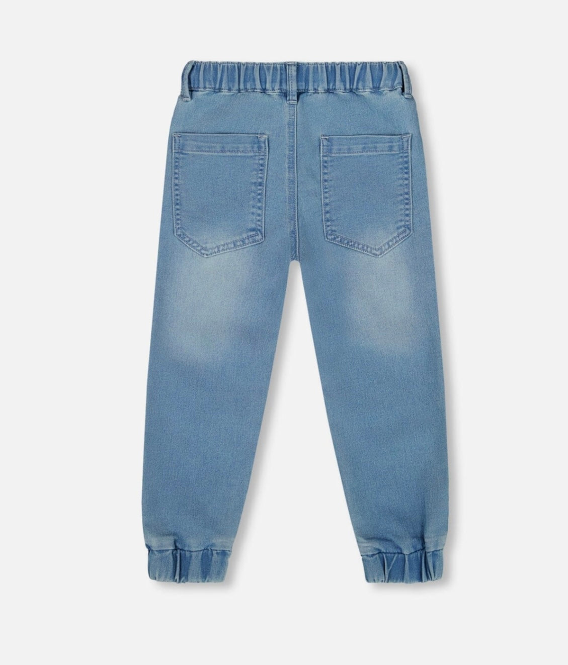 French Terry Jogger Pants | Light Blue Denim | Deux Par Deux-2