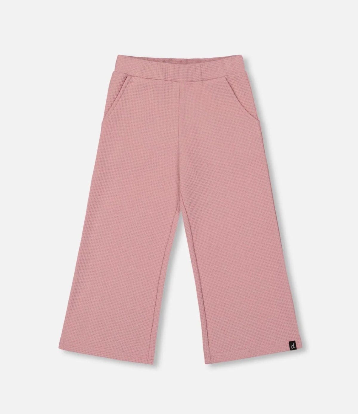 Waffle Flare Leg Pant | Pink | Deux Par Deux-4