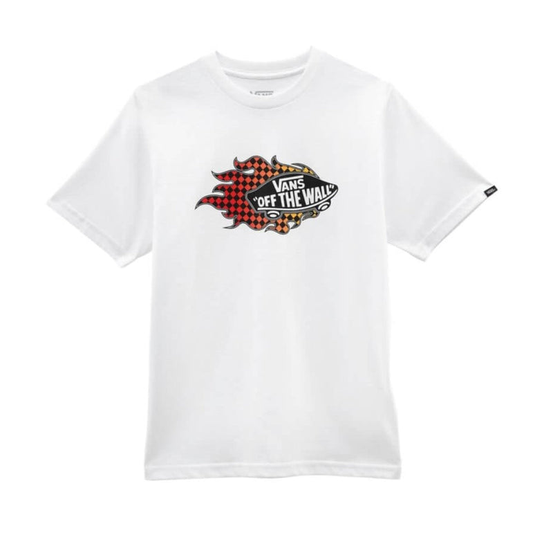 Vans 'Flame' Tee - White (KIDS)-1