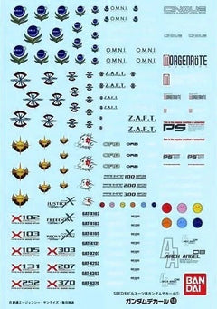 Gundam Decal 018 - 1/100 Seed MS Series-1