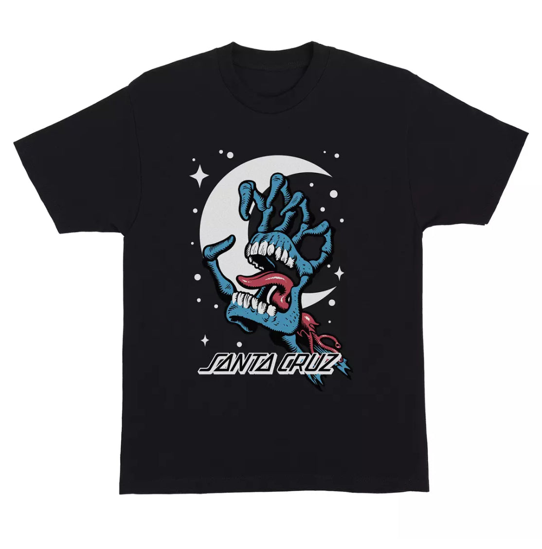 Santa Cruz 'Cosmic Bone Hand' Tee - Black (KIDS)-1
