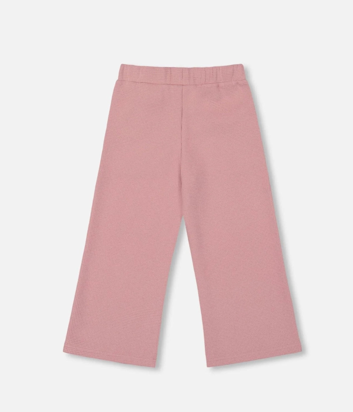 Waffle Flare Leg Pant | Pink | Deux Par Deux-3