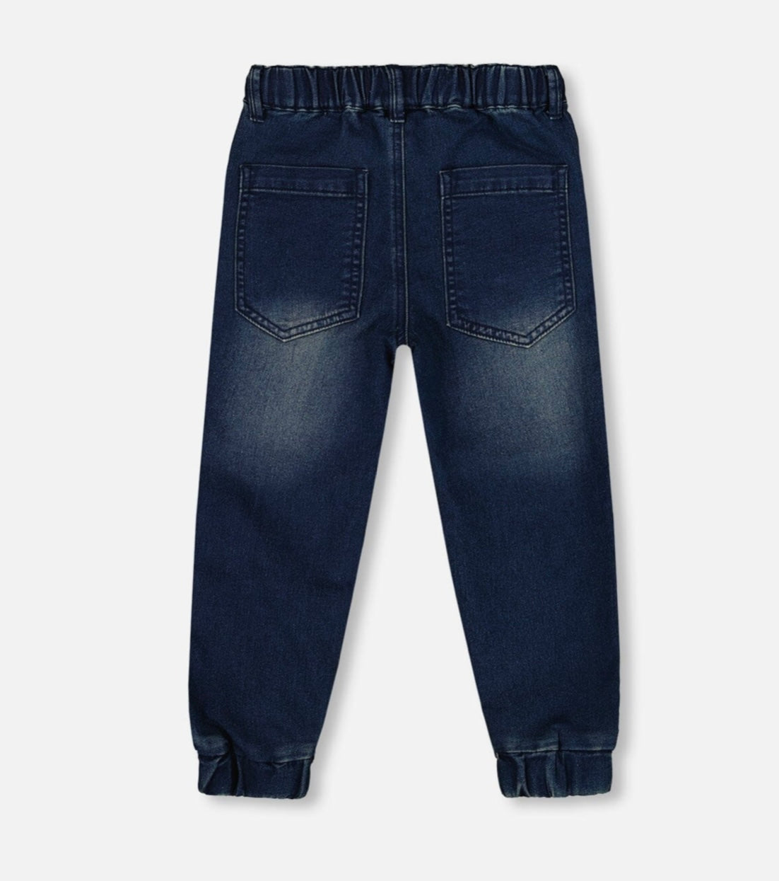 French Terry Jogger Pants | Dark Blue Denim | Deux Par Deux-2