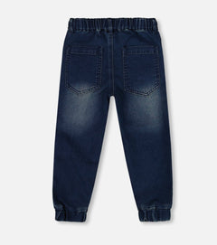 French Terry Jogger Pants | Dark Blue Denim | Deux Par Deux-2
