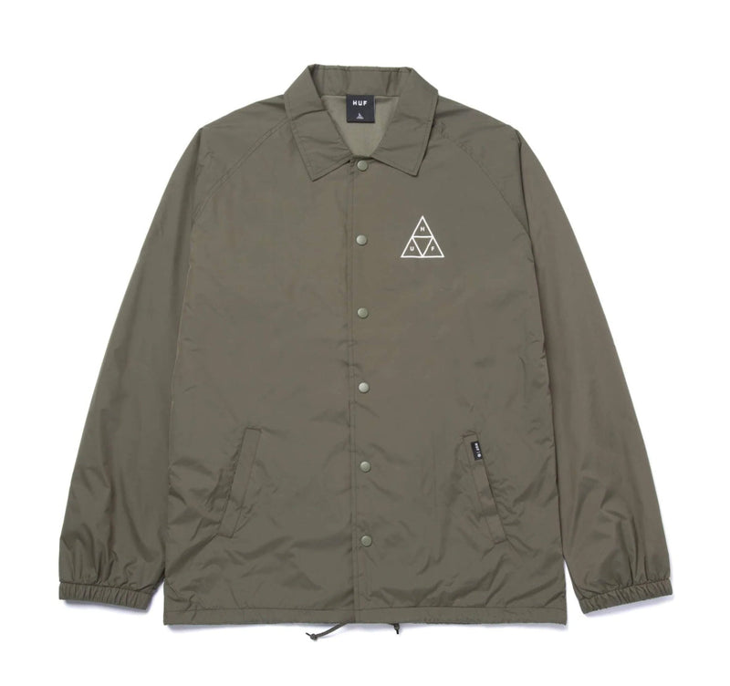 HUF 'Triple Triangle' Windbreaker - Olive-1