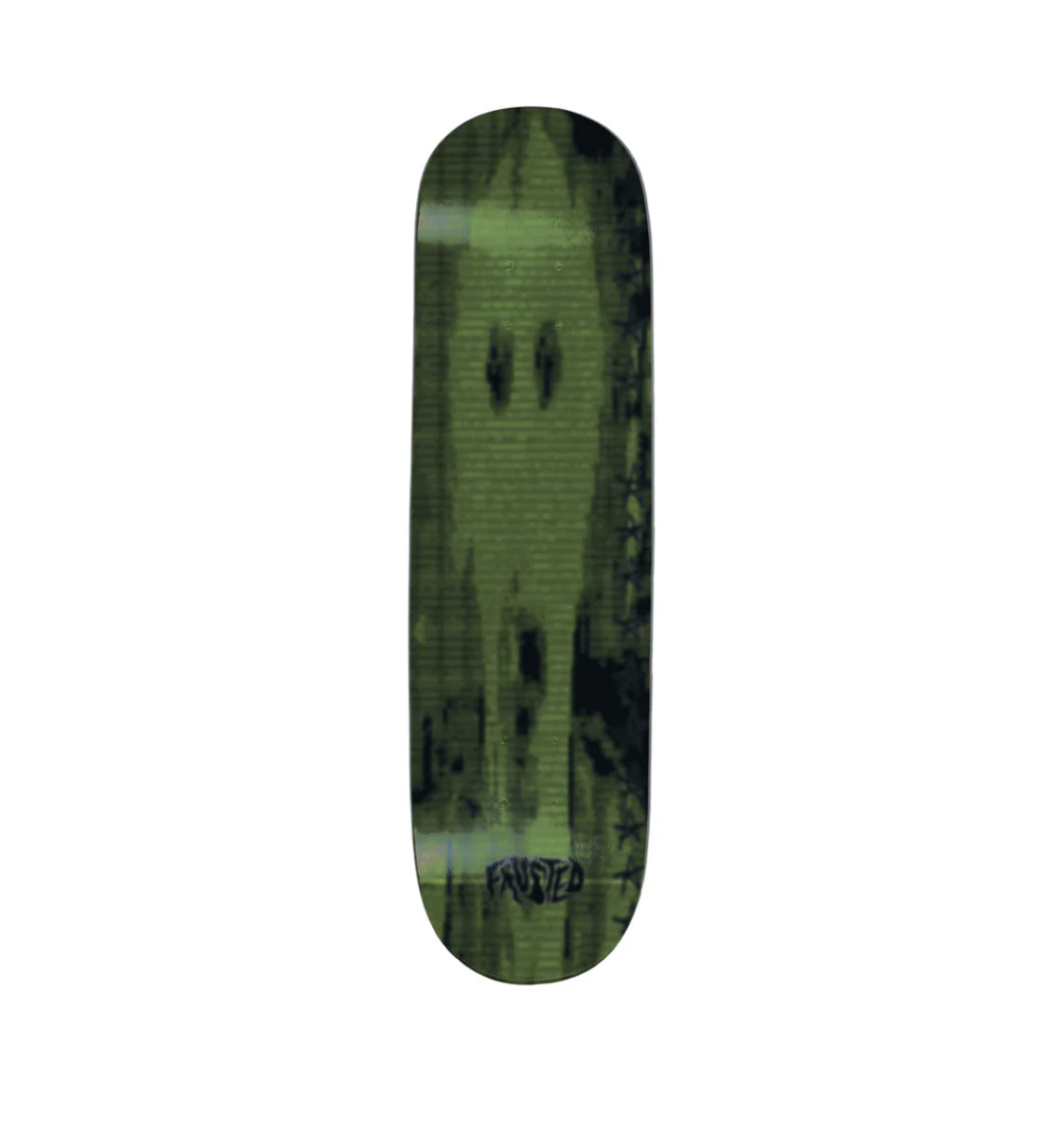 Frosted 'The Screamer' Skate Deck - Black/Green-1