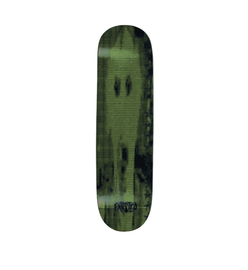 Frosted 'The Screamer' Skate Deck - Black/Green-1