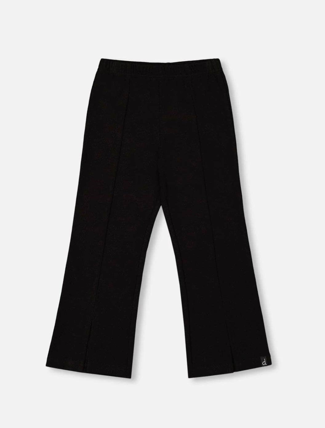Ribbed Leggings With Slit Black | Black | Deux Par Deux-1