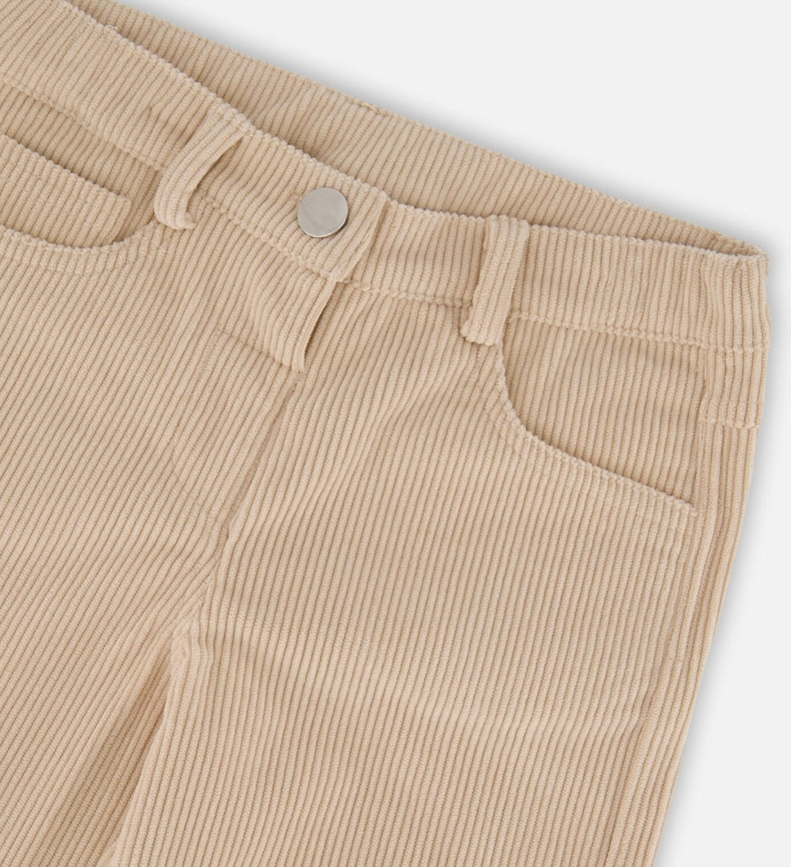 Wide Leg Corduroy Pants | Beige | Deux Par Deux-3
