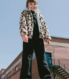 Waffle Flare Leg Pant | Black | Deux Par Deux-4