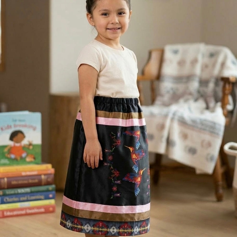 Infants Humming Bird Ribbon Skirt-5