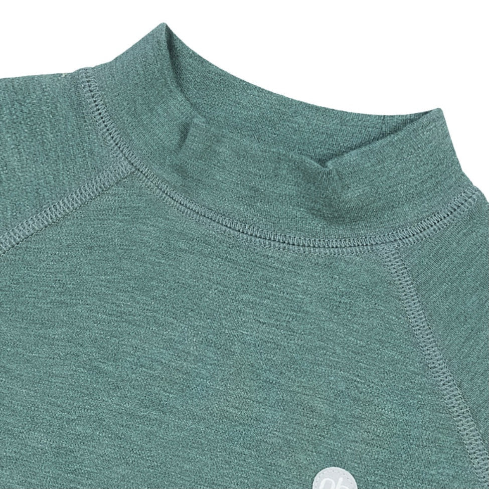 Tanboocel Basics Winter Mock Neck Long Sleeve Shirt | Misty Moss | Nest Designs-3