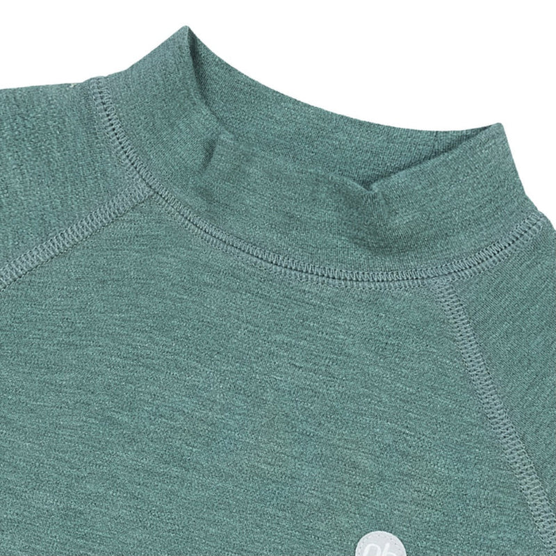 Tanboocel Basics Winter Mock Neck Long Sleeve Shirt | Misty Moss | Nest Designs-3