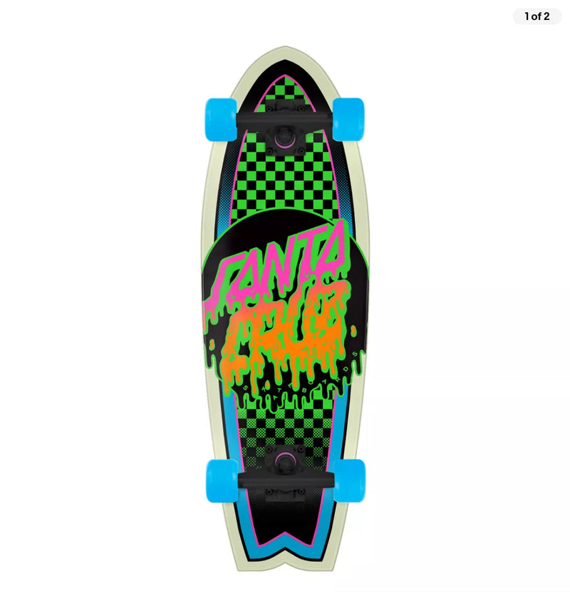 Santa Cruz 'Rad Dot' Complete Cruiser - Black/Green-1