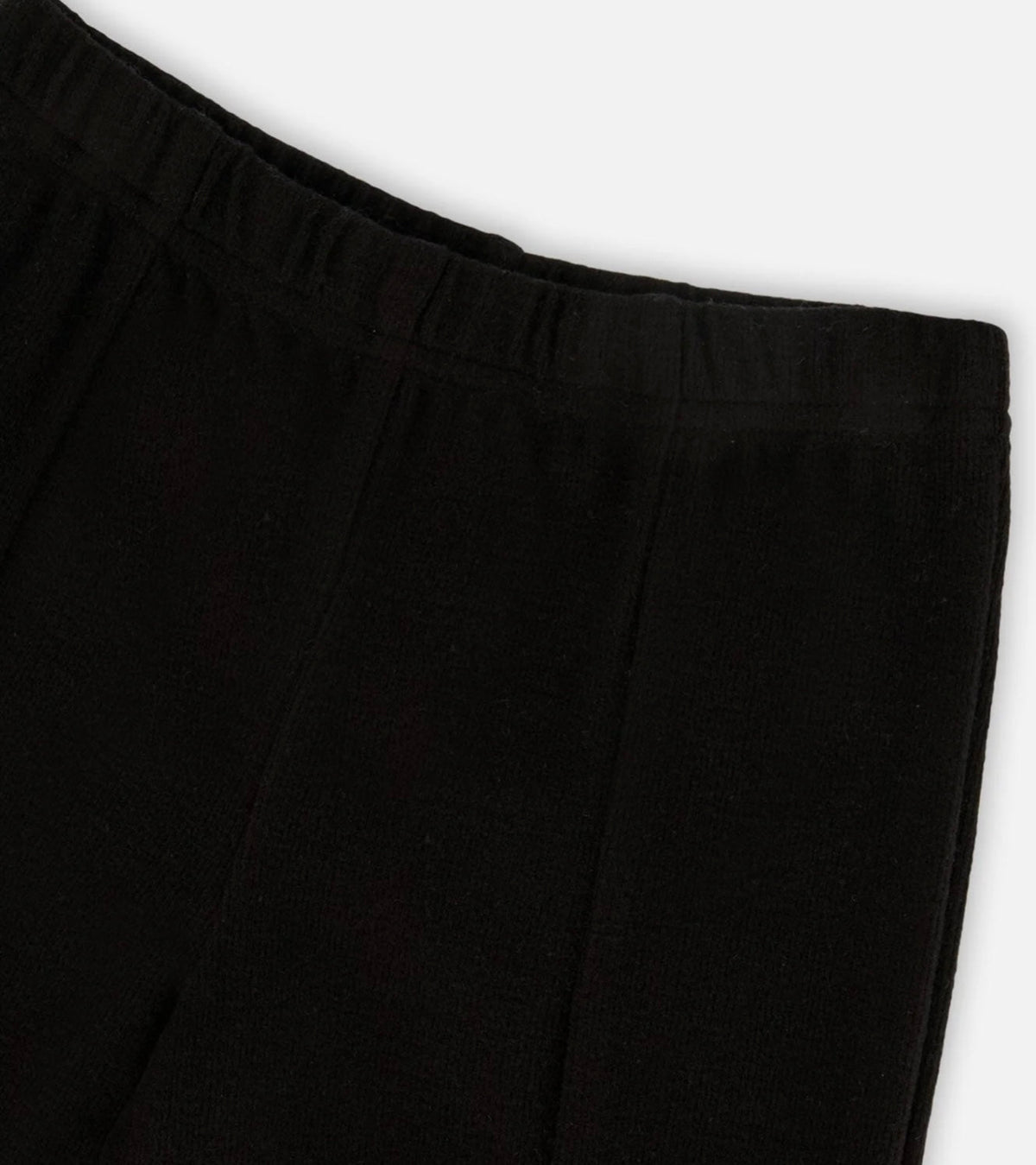 Ribbed Leggings With Slit Black | Black | Deux Par Deux-3