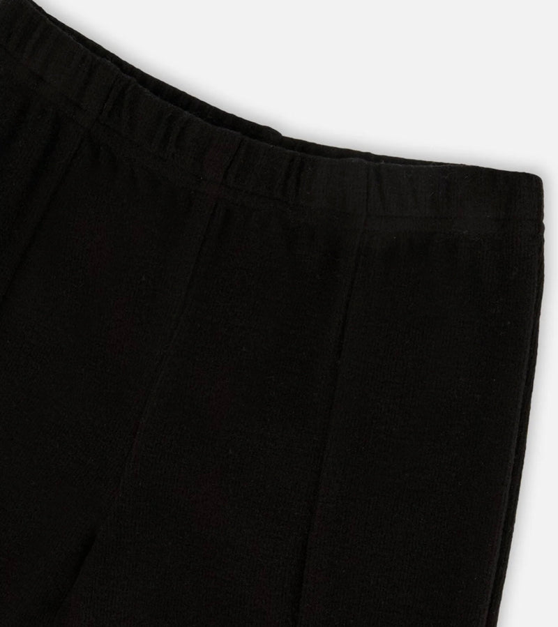 Ribbed Leggings With Slit Black | Black | Deux Par Deux-3