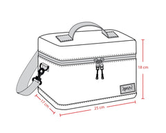 Lunch Box Black | Dinosaur Print | Deux Par Deux-1