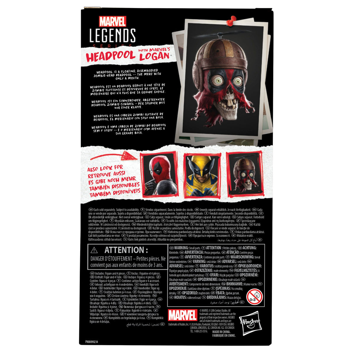 Marvel Legends Series Headpool with Marvel’s Logan Action Figure-9