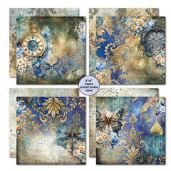 Pack de papier Grunged Baroque 6x6 par 3Quarter Designs-2