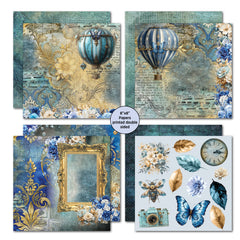 Pochette de papiers 3Quarter Designs Grunged Baroque 20x20 cm-4