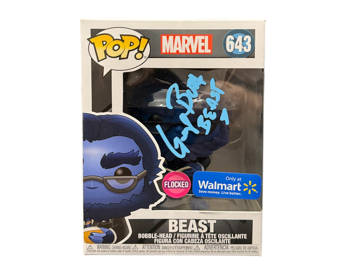 George Buza Autographed Funko Pop Marvel #643 X-Men Beast-1